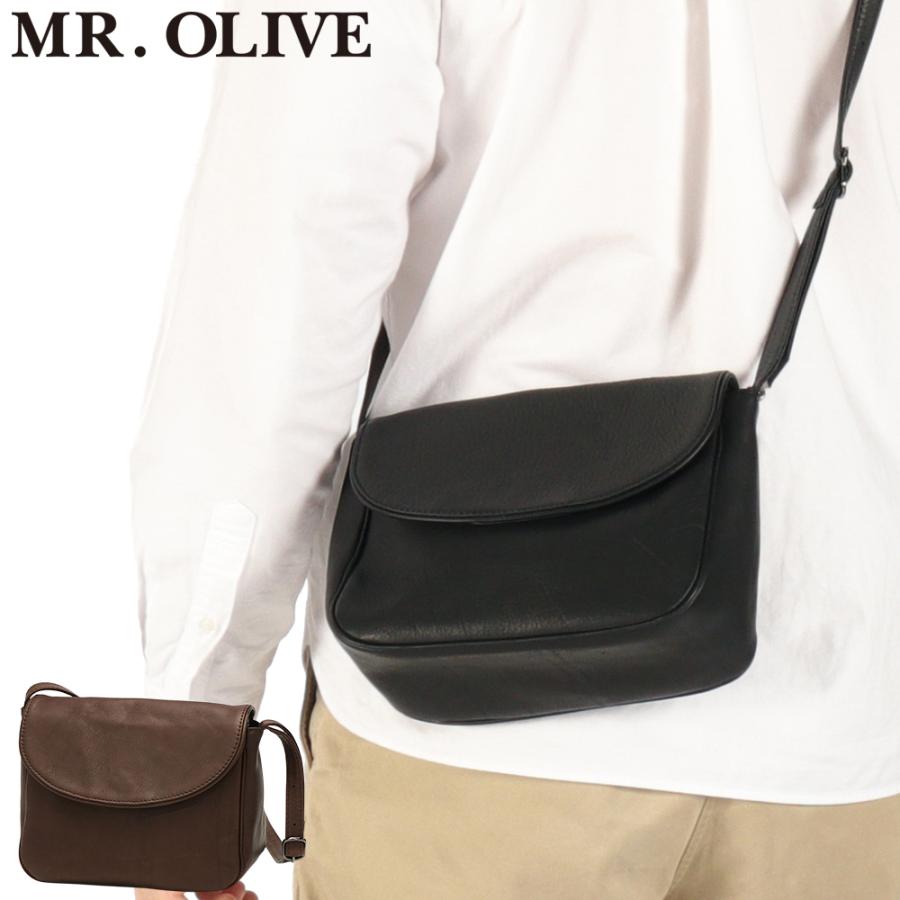 美品　ショルダーバッグ　革　ミスターオリーブ MR.OLIVE E.O.I 最大50%☆1/15限定 ミスターオリーブ イー.オー.アイ