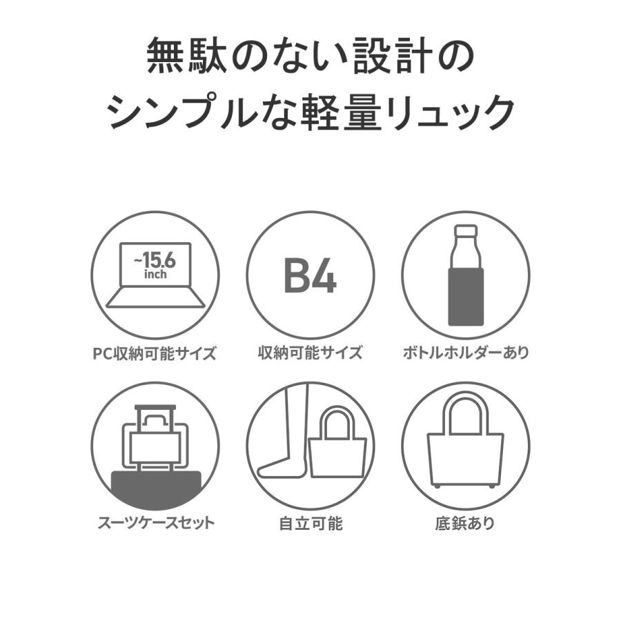 最大53%★6/1迄 マッキントッシュ フィロソフィー リュック レディース おしゃれ 黒 MACKINTOSH PHILOSOPHY ビジネスリュック 軽い 通勤 B4 PC収納 11202の画像