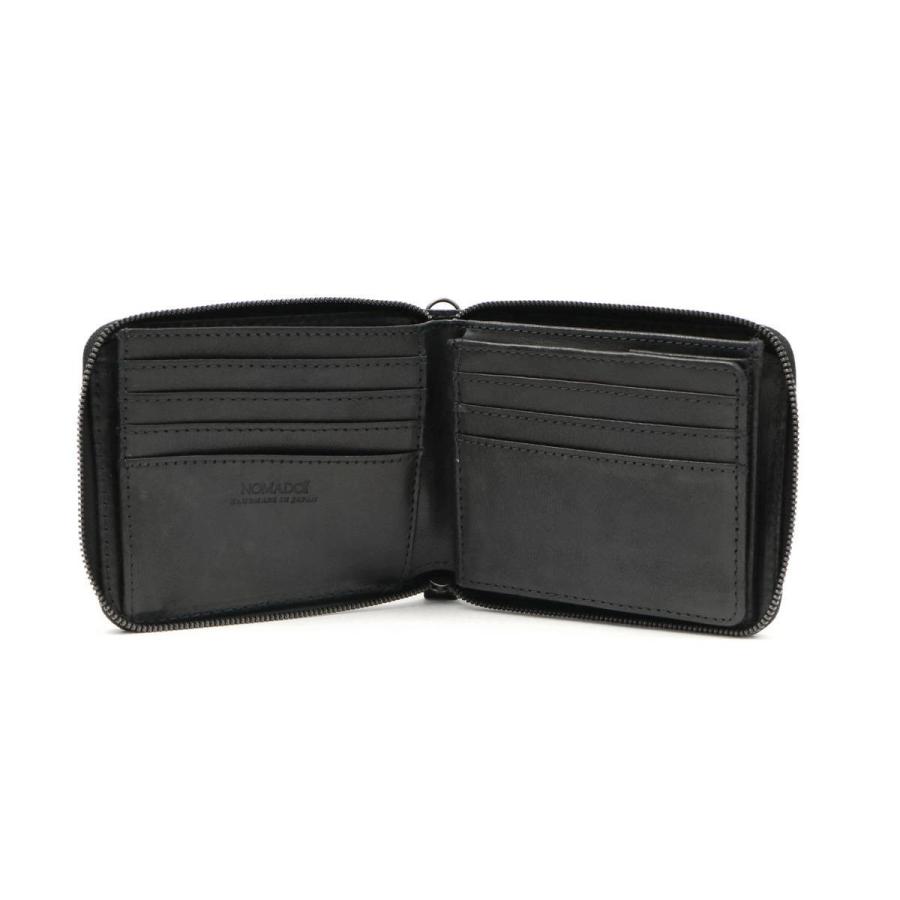 ノマドイ 2つ折り ファスナー 財布 イタリアレザー 未使用 NOMADOI