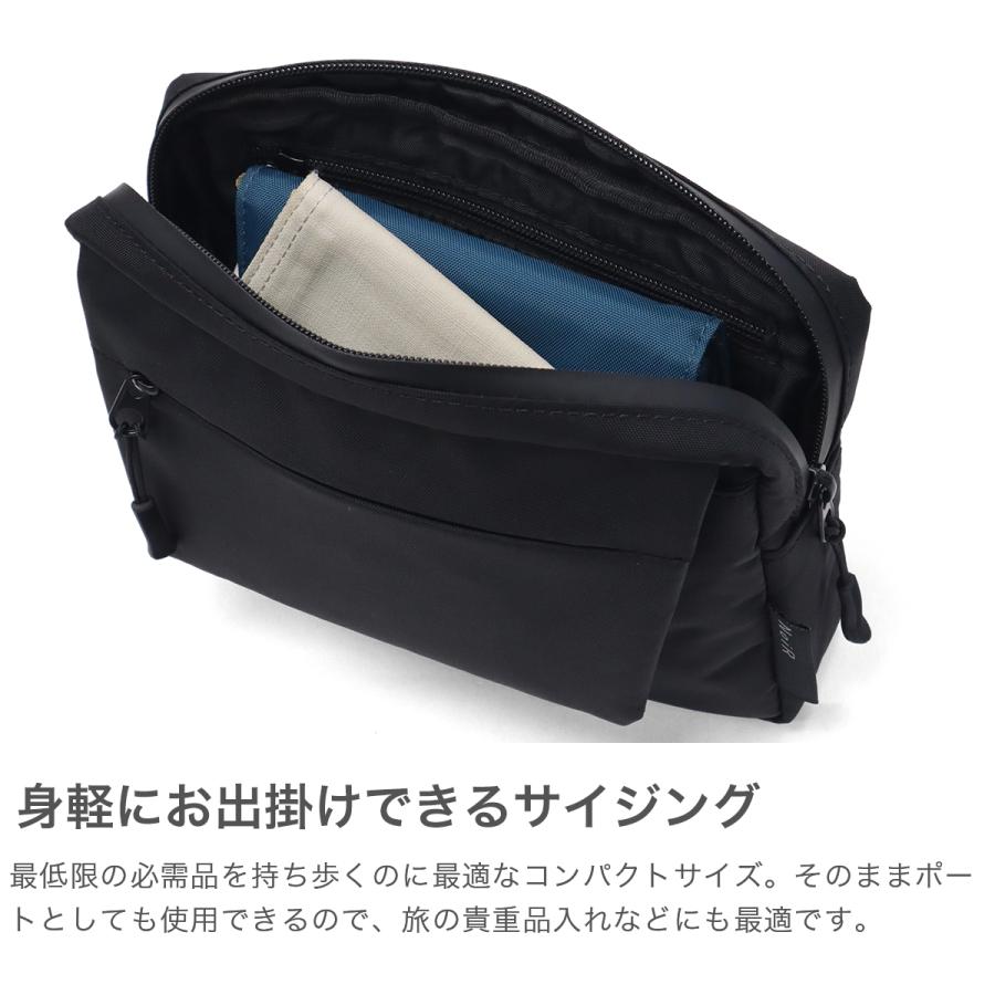 ノアール ショルダーバッグ メンズ レディース NoiR 小さめ コンパクト 斜め掛け バッグ ポーチ 軽量 撥水 黒 Switch shoulder N24002 | NoiR（バッグ） | 04