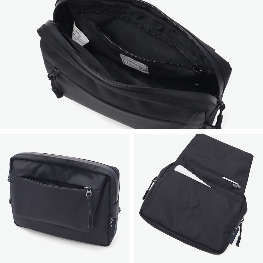 ノアール ショルダーバッグ メンズ レディース NoiR 小さめ コンパクト 斜め掛け バッグ ポーチ 軽量 撥水 黒 Switch shoulder N24002 | NoiR（バッグ） | 06