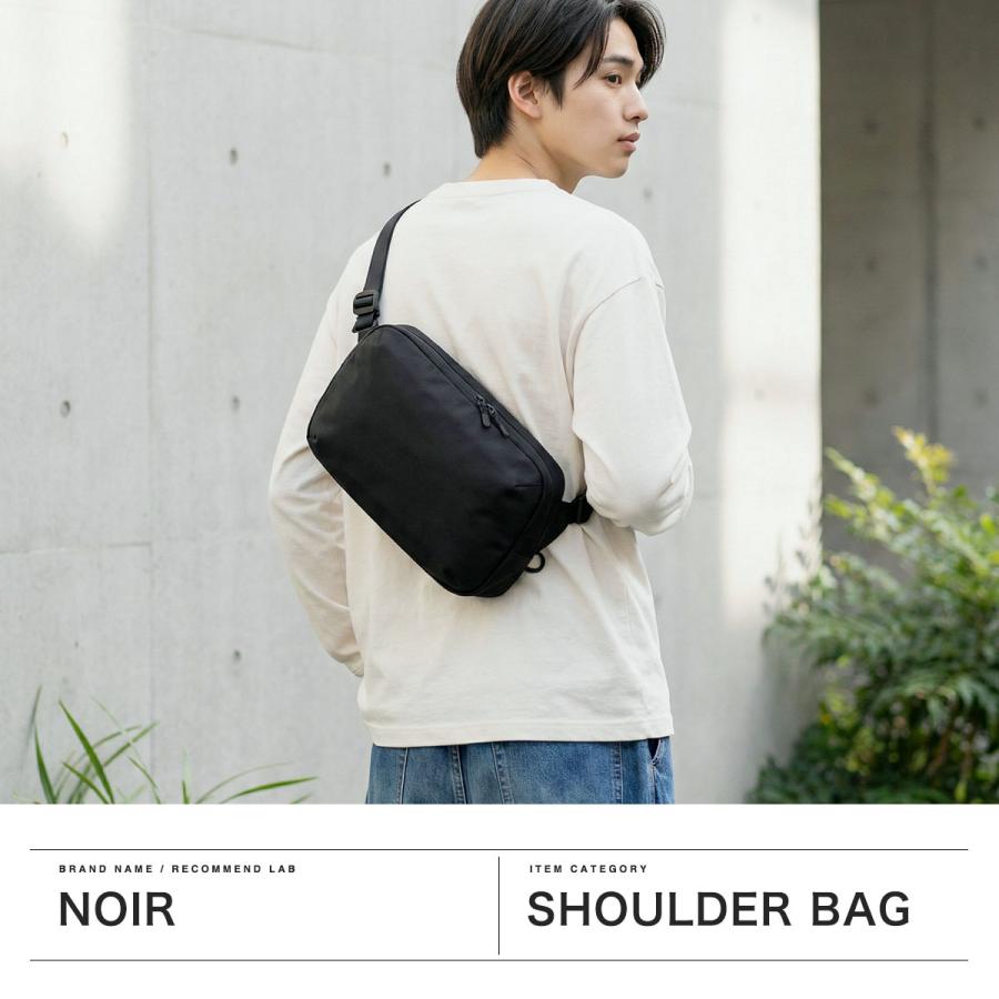 最大51%★6/8迄 ノアール ショルダーバッグ メンズ レディース NoiR B5 斜めがけ ブランド 小さめ 軽量 軽い 撥水 耐水 防汚 タブレット収納 N25006 | NoiR（バッグ） | 03