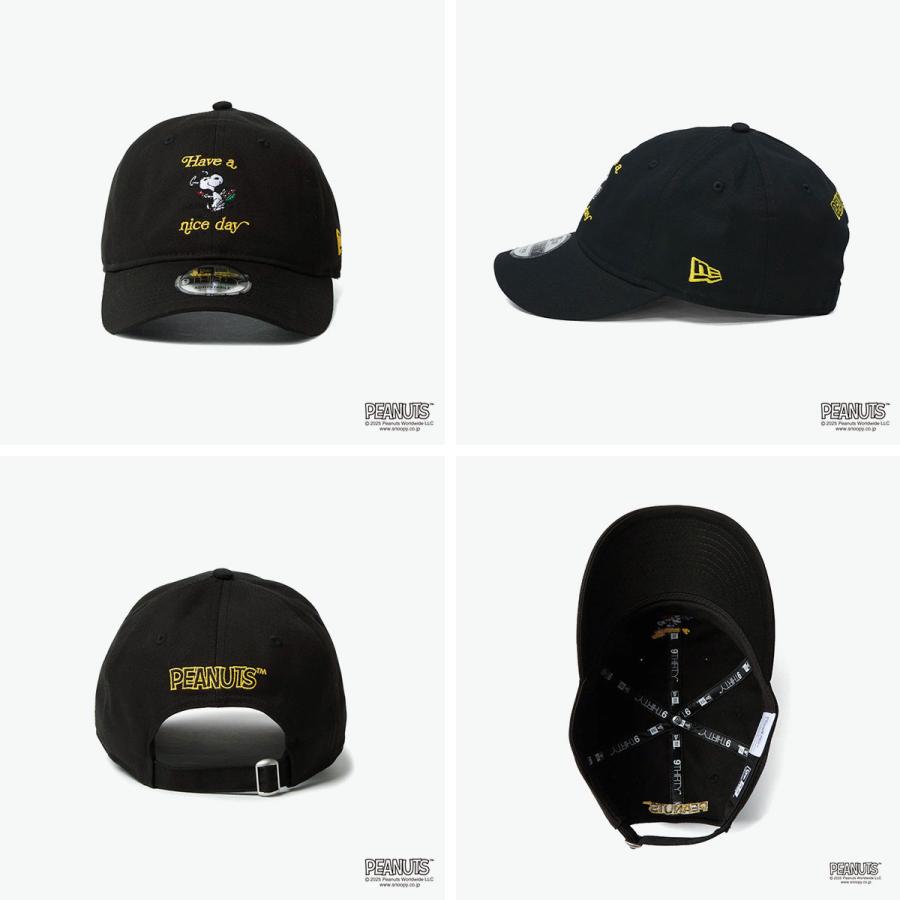 最大46%★3/18限定 正規取扱店 NEW ERA キャップ メンズ レディース ニューエラ スヌーピー ブランド キャラ 帽子 刺繍 9THIRTY 930 PEANUTS HAVE A NICE DAY | NEW ERA | 05