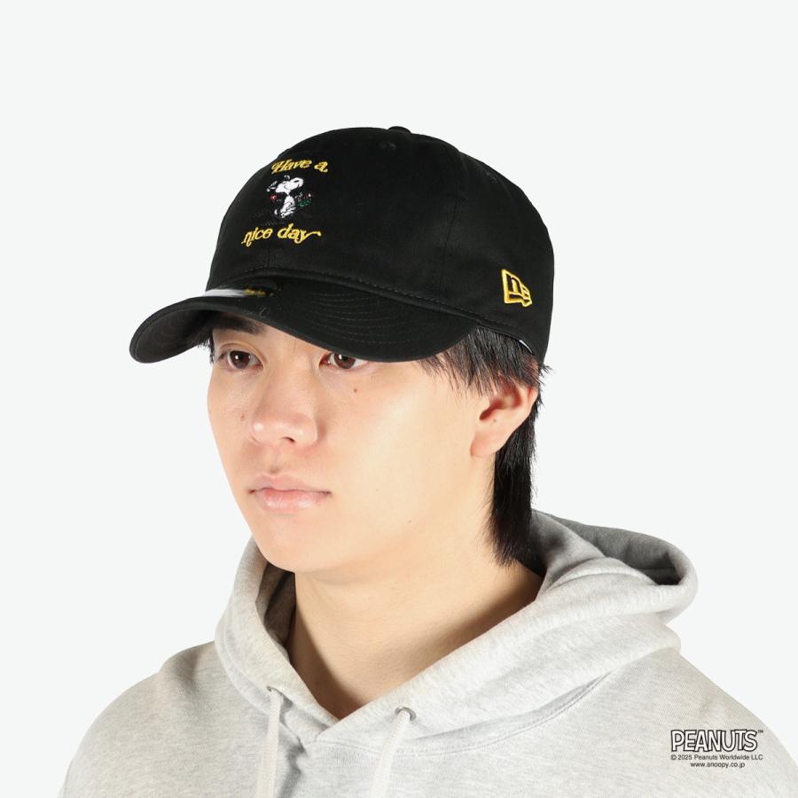 最大46%★3/18限定 正規取扱店 NEW ERA キャップ メンズ レディース ニューエラ スヌーピー ブランド キャラ 帽子 刺繍 9THIRTY 930 PEANUTS HAVE A NICE DAY | NEW ERA | 06