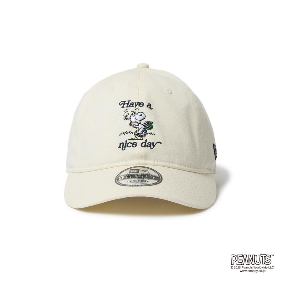 最大50%★3/25限定 正規取扱店 NEW ERA キャップ メンズ レディース ニューエラ スヌーピー ブランド キャラ 帽子 刺繍 9THIRTY 930 PEANUTS HAVE A NICE DAY | NEW ERA | 09