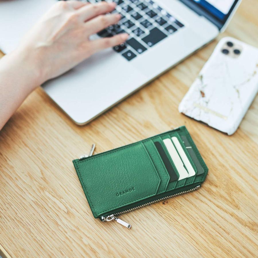 最大35%★11/12限定 オレンジ 財布 ORANGE ミニ財布 THE FRAGMENT フラグメントケース カードケース コインケース 本革 スリム 薄型 メンズ レディース THE FRAGMENT