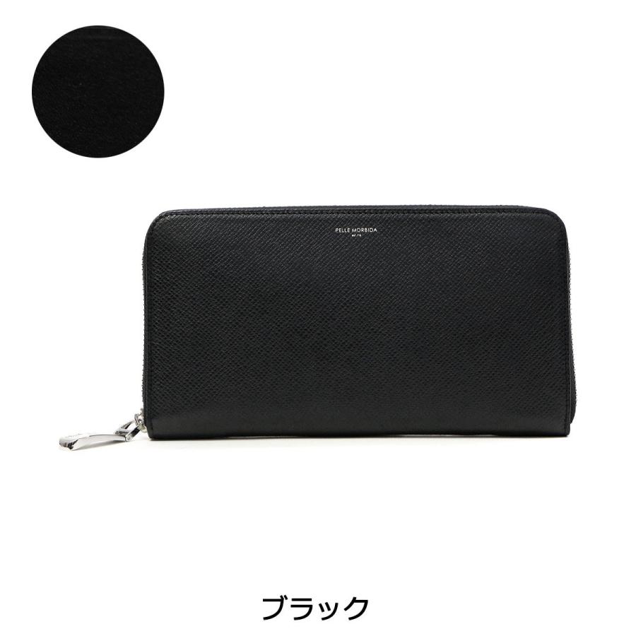 ケアセット＋選べるノベルティ ペッレモルビダ 長財布 PELLE MORBIDA 財布 ラウンドファスナー Barca バルカ 本革 メンズ ペレモルビダ BA302の画像