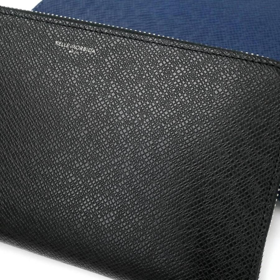 ケアセット＋選べるノベルティ ペッレモルビダ 長財布 PELLE MORBIDA 財布 ラウンドファスナー Barca バルカ 本革 メンズ ペレモルビダ BA302の画像