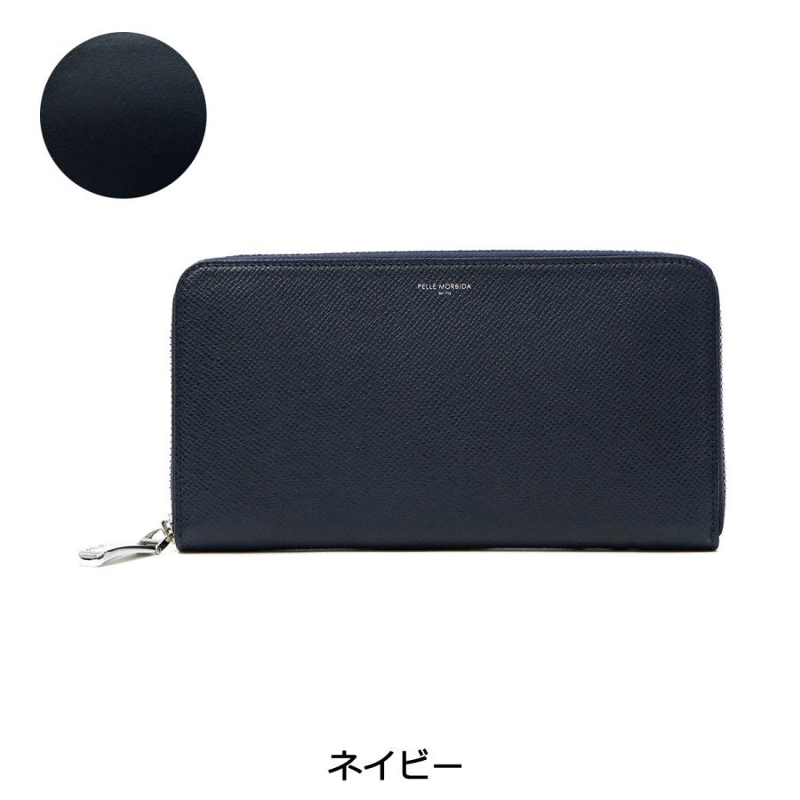 ケアセット＋選べるノベルティ ペッレモルビダ 長財布 PELLE MORBIDA 財布 ラウンドファスナー Barca バルカ 本革 メンズ ペレモルビダ BA302の画像