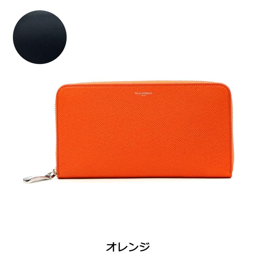 ケアセット＋選べるノベルティ ペッレモルビダ 長財布 PELLE MORBIDA 財布 ラウンドファスナー Barca バルカ 本革 メンズ ペレモルビダ BA302の画像