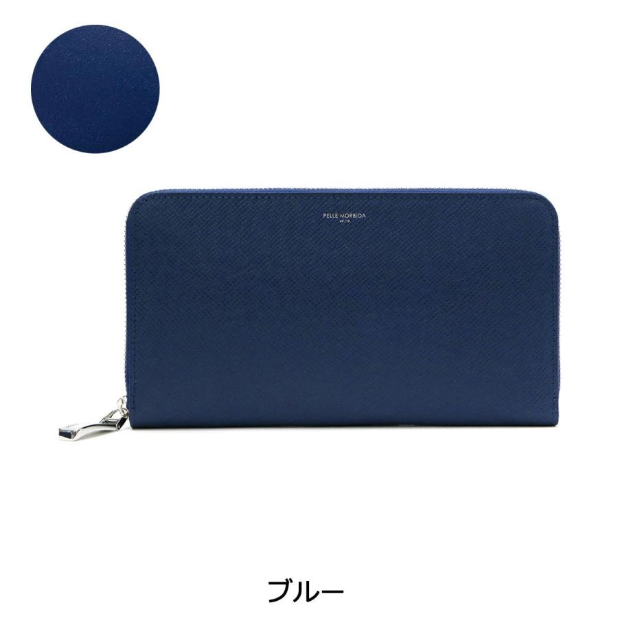 ケアセット＋選べるノベルティ ペッレモルビダ 長財布 PELLE MORBIDA 財布 ラウンドファスナー Barca バルカ 本革 メンズ ペレモルビダ BA302の画像