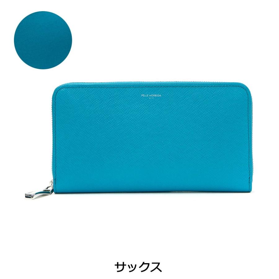 ケアセット＋選べるノベルティ ペッレモルビダ 長財布 PELLE MORBIDA 財布 ラウンドファスナー Barca バルカ 本革 メンズ ペレモルビダ BA302の画像