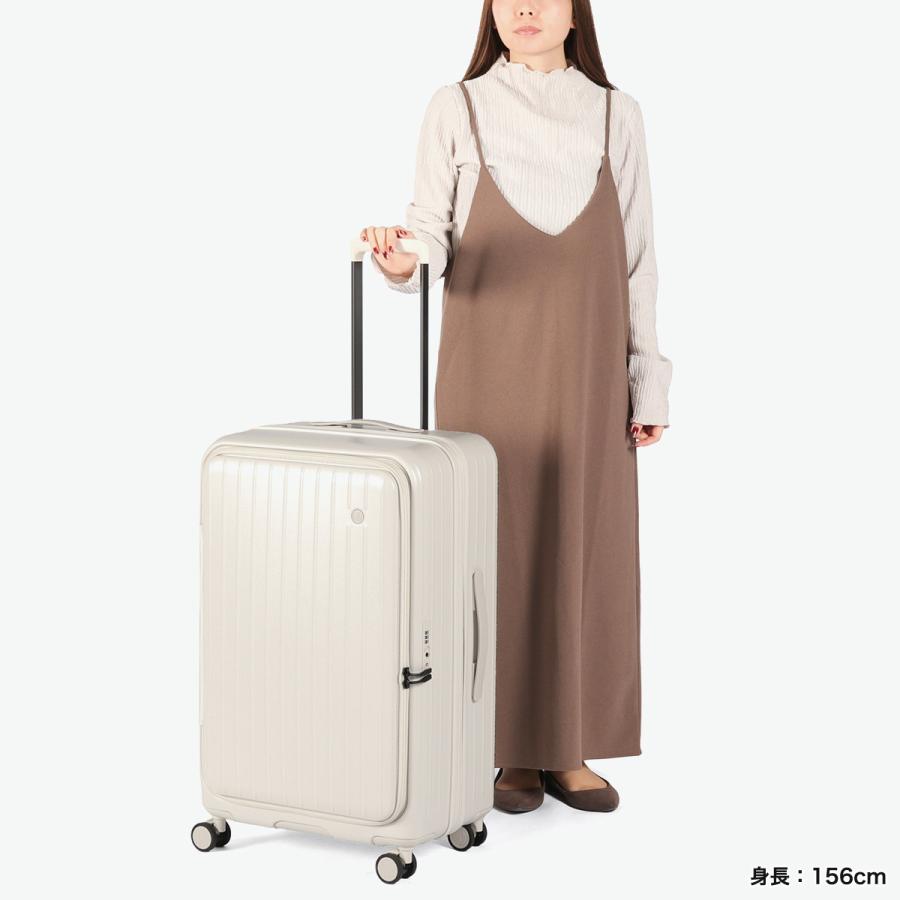 最大51%★4/23迄 特典付 正規品1年保証 ティエラル スーツケース Lサイズ L フロントオープン TIERRAL TOMARU 2.0 トマル 拡張 超軽量 86L 98L TTMR2-003 爆買の画像