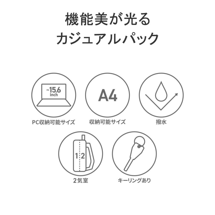 セール30%OFF アントラック リュック メンズ 通勤 通学 大容量 UNTRACK デイパック バックパック 大きめ おしゃれ 軽量 A4 24L PC 2層 旅行 撥水 60027 爆買_9