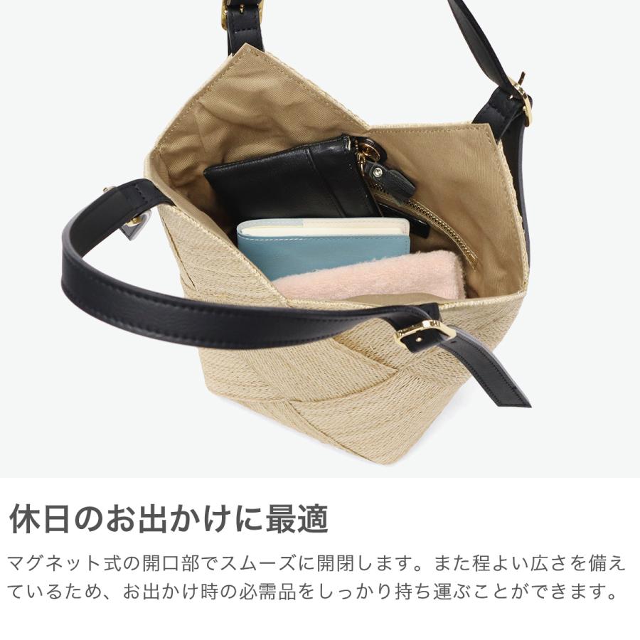 最大42%★6/4限定 正規品 ヴィオラドーロ かごバッグ レディース VIOLAd'ORO トート 軽量 小さめ 本革 MIRO アバカ レザーコンビ メッシュトート V-8894_3