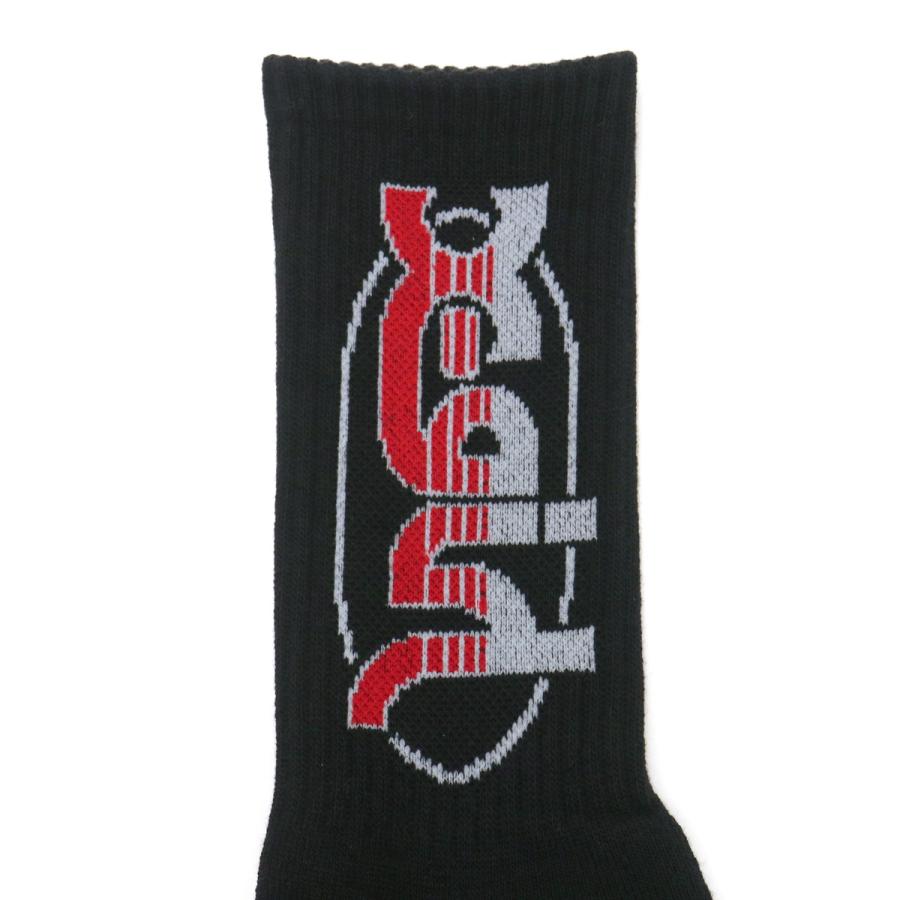 最大29%★5/23限定 【メール便で送料無料】 エックスガール 靴下 レディース X-girl ソックス リブ HORIZON MILLS LOGO RIB SOCKS 105232054013｜galleria-store｜11