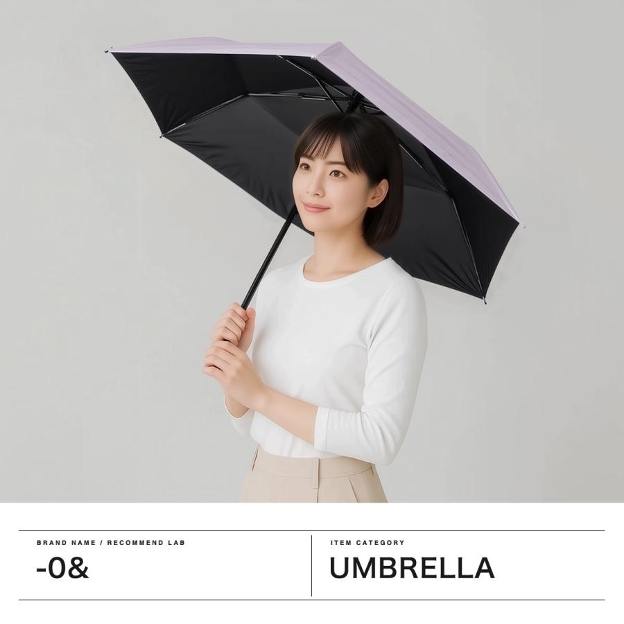 0＆（ゼロアンド） 折りたたみ傘 軽量 自動開閉 晴雨兼用 ケース
