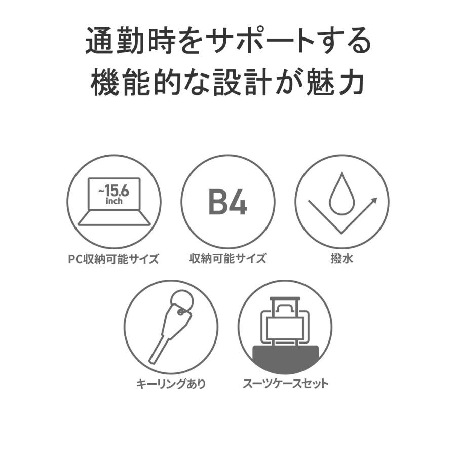 最大51%★5/3限定 セール40%OFF 正規品5年保証 ゼロハリバートン リュック メンズ 大容量 黒 ZERO HALLIBURTON ビジネスバッグ 81355_6