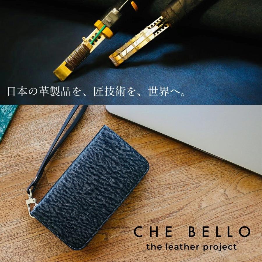 ストラップ スマホケース 携帯 革 本革 レザー スマホ 落下防止 アイフォンケース おしゃれ かわいい ブランド ケベッロ CHE BELLO | ブランド登録なし | 04