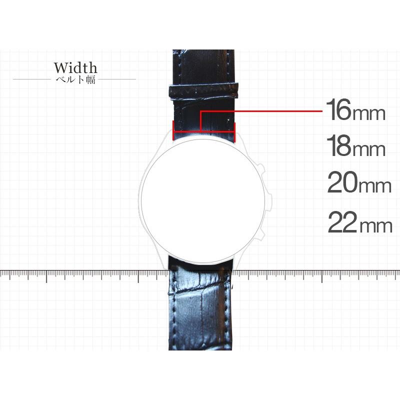 カラー限定SALE 時計バンド 革 20mm 18mm ブラウン レッドのみ 腕時計