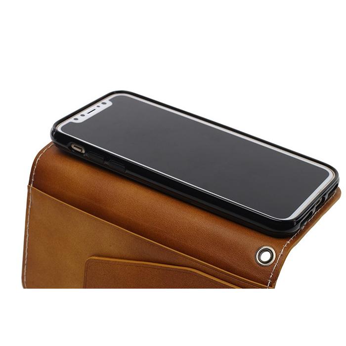 iPhoneXS iPhoneX ケース 手帳型 革 本革 レザー 携帯ケース