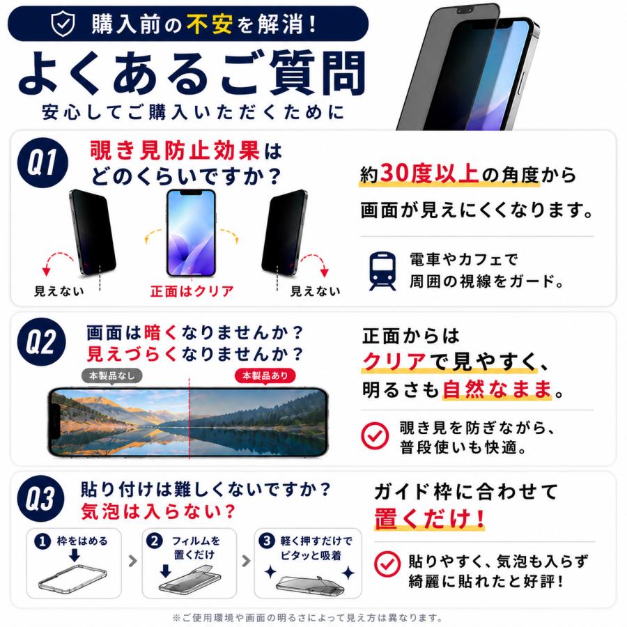iPhone17 ガラスフィルム 覗見防止 17e 17pro 覗き見防止 貼り付けガイド付き のぞき見防止 プライバシー保護 iPhoneAir 16 16pro iPhone15 15pro 保護フィルム | ブランド登録なし | 15