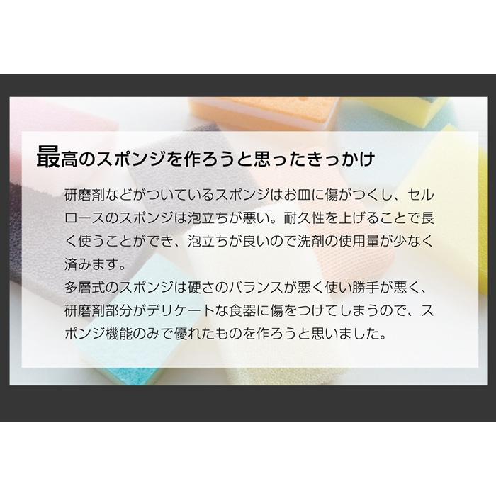 スポンジ 食器スポンジ キッチンスポンジ 台所用スポンジ 泡立ち 水切れ 泡立つ スポンジ革命 食器洗い 皿洗い 抗菌 セット 8個 耐久性 へたれにくい｜galleries｜10