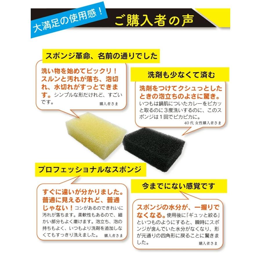 スポンジ キッチンスポンジ 2個 食器スポンジ 食器用スポンジ 【高級