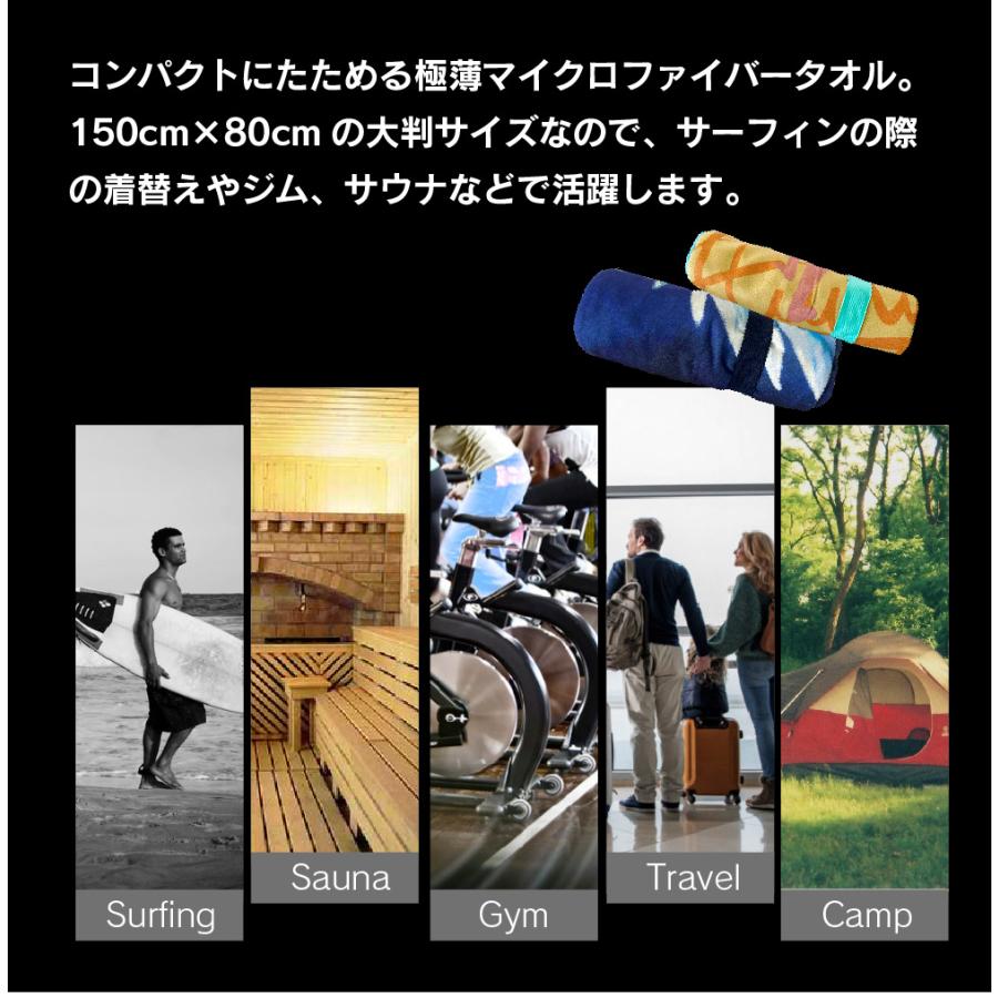 バスタオル 大判 ビーチタオル 速乾 150×80cm マイクロファイバー 薄手