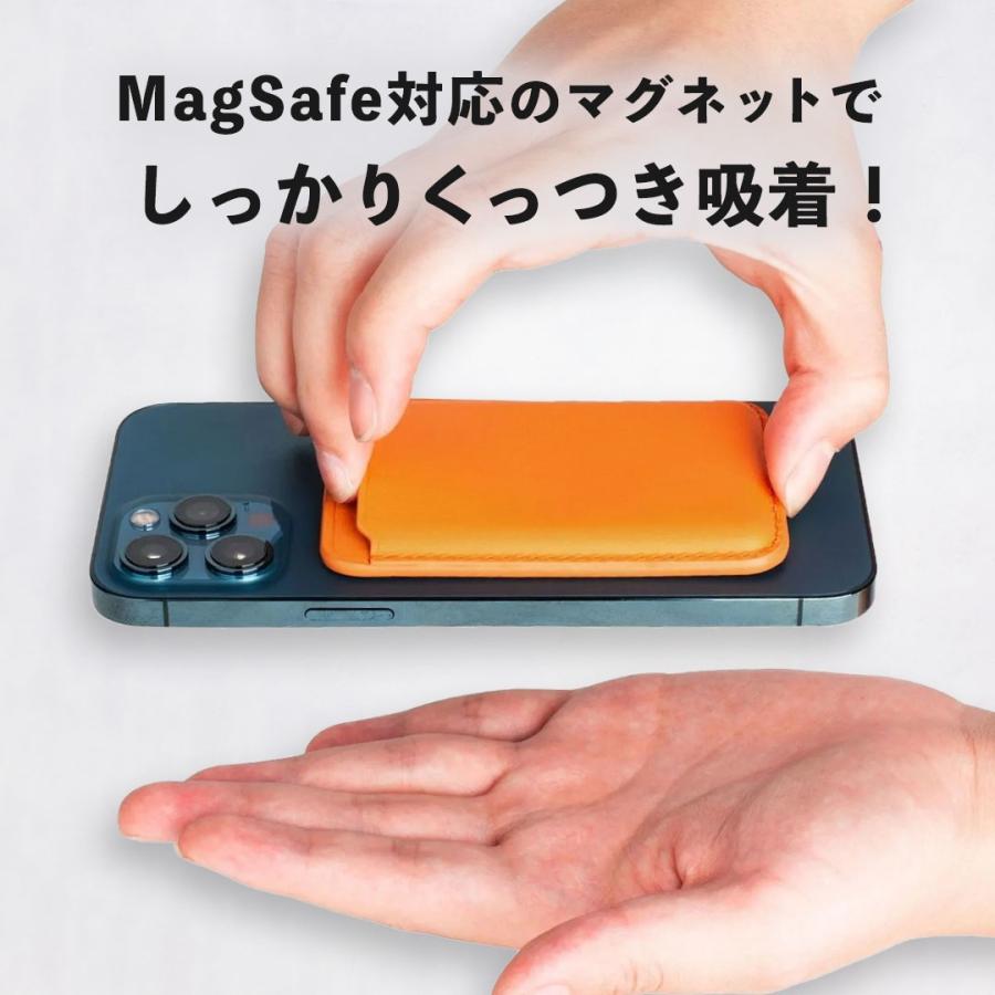 magsafe カードケース ウォレットケース マグネット 磁石 強力 カード入れ 3枚 ポケット マグセーフ シンプル 背面 背面収納 免許証 icカード 薄型 スリム | ブランド登録なし | 25