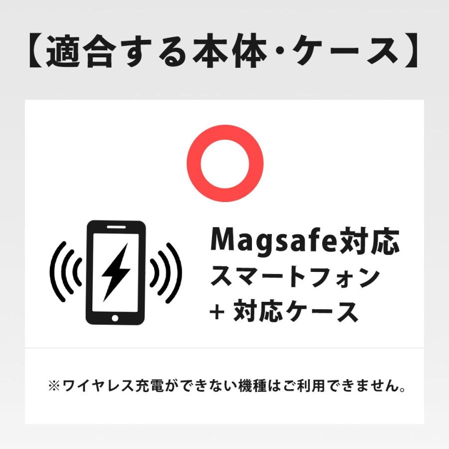 magsafe カードケース ウォレットケース マグネット 磁石 強力 カード入れ 3枚 ポケット マグセーフ シンプル 背面 背面収納 免許証 icカード 薄型 スリム | ブランド登録なし | 27