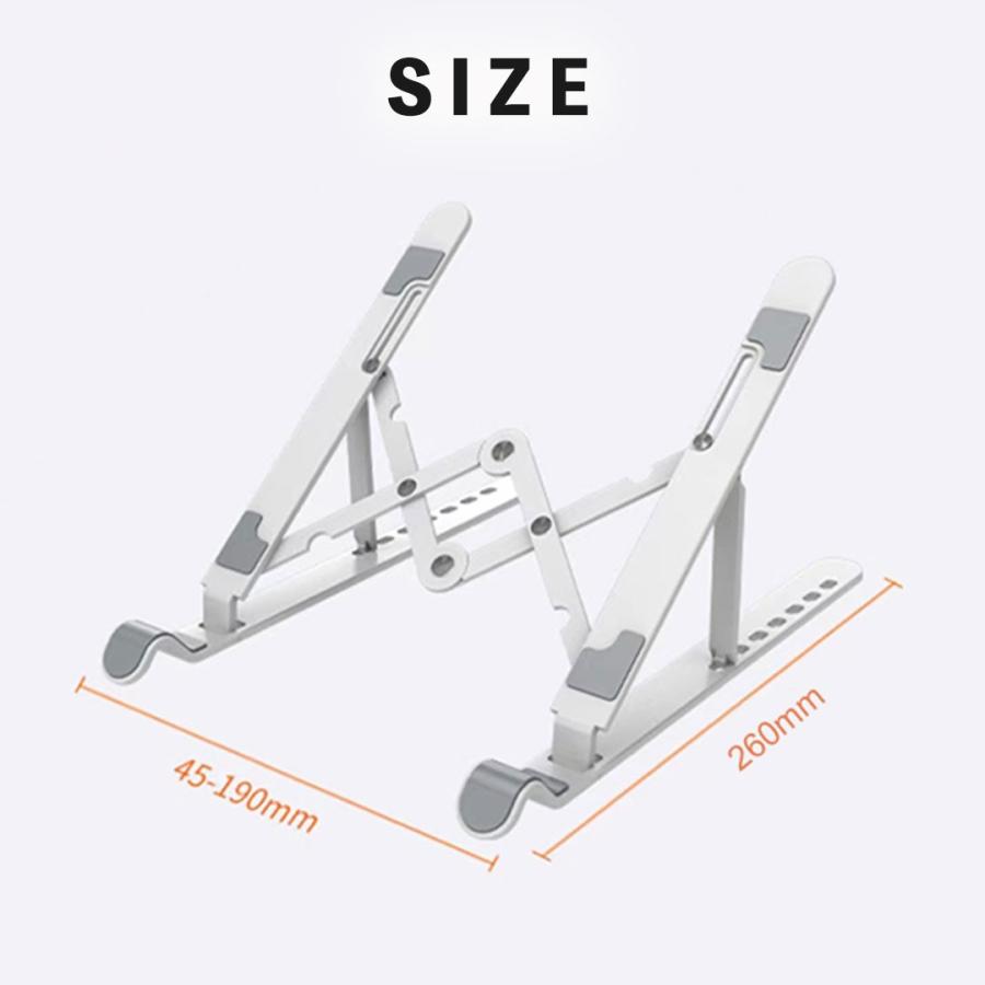 パソコンスタンド 軽量 ノートパ ソコンスタンド 折りたたみ ノ ートパソコン台 ノートpcスタン ド 角度調節 15.6インチ 15インチ 13インチ 卓上 斜め 108101 | ブランド登録なし | 17