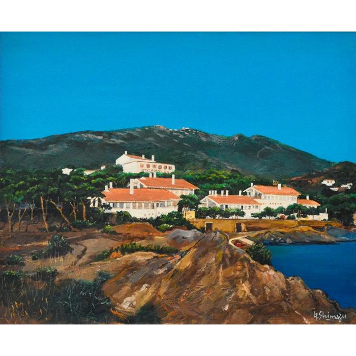 島津豪亮「カダケス湾」油彩画 ースペインの詩情を描く GORYO SHIMAZU