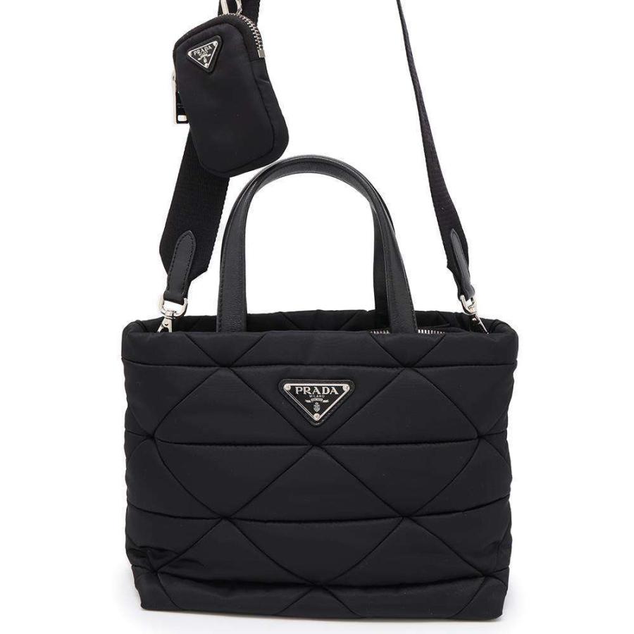 プラダ ハンドバッグ ミニ パデッド ナイロン/レザー 1BG373 PRADA 