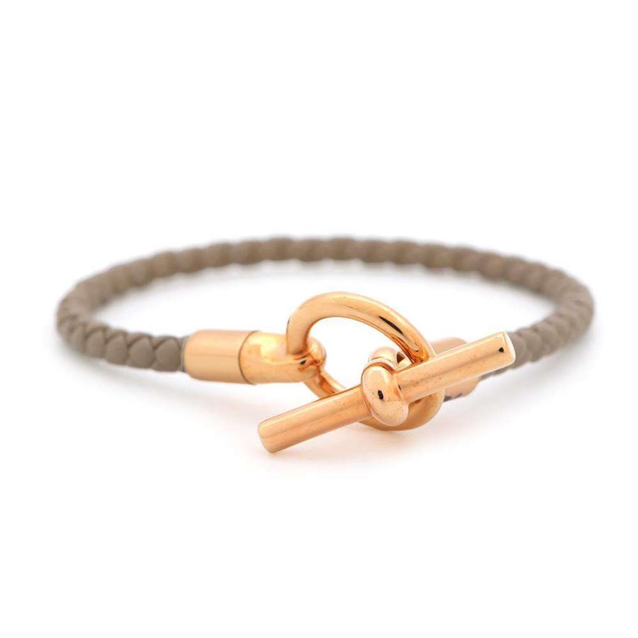 新品！HERMES グレナンブレスレット エトゥープ 未使用】 エルメス