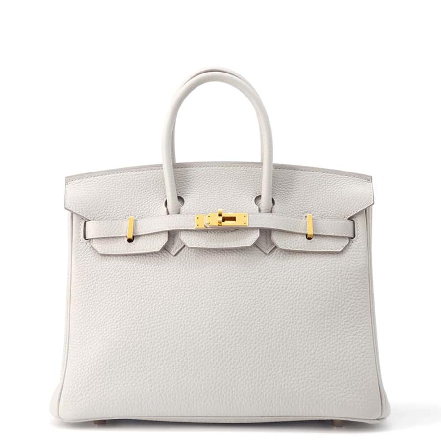 エルメス バーキン25 パールグレー/ゴールド金具 トゴ U刻印 HERMES