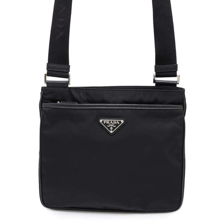 プラダ ショルダーバッグ ナイロン サフィアーノレザー 2VH118 PRADA