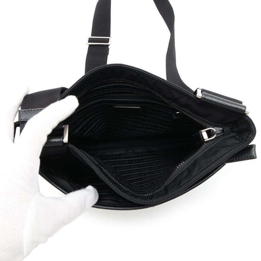 プラダ ショルダーバッグ ナイロン サフィアーノレザー 2VH118 PRADA