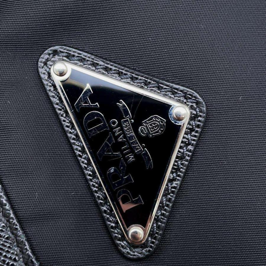 プラダ ショルダーバッグ ナイロン サフィアーノレザー 2VH118 PRADA