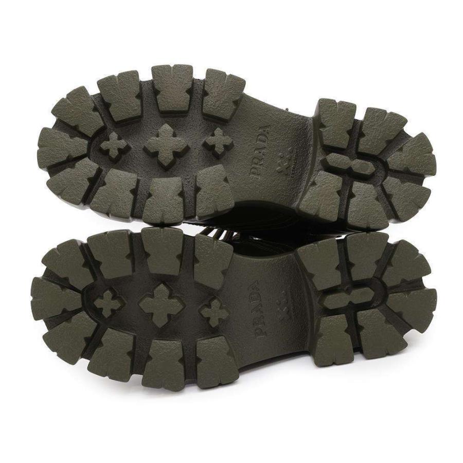 プラダ ブーツ モノリス ポーチ付き コンバットブーツ レディース