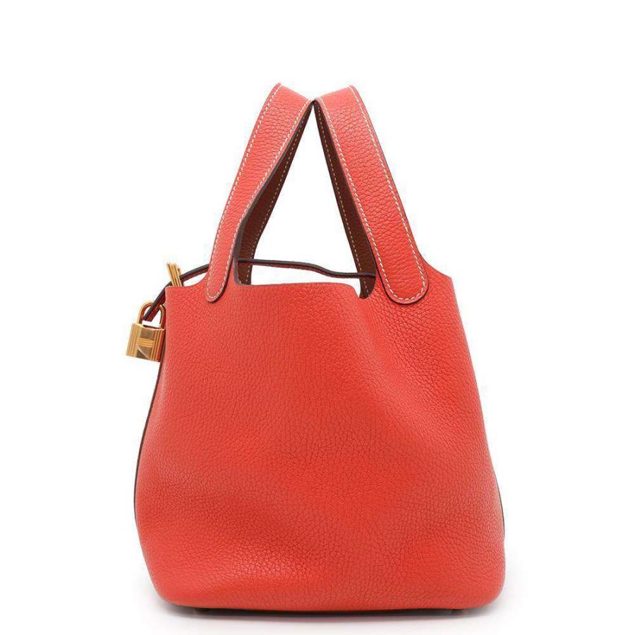 エルメス ピコタンロックPM カザック2 ルージュドゥクー/ゴールド  