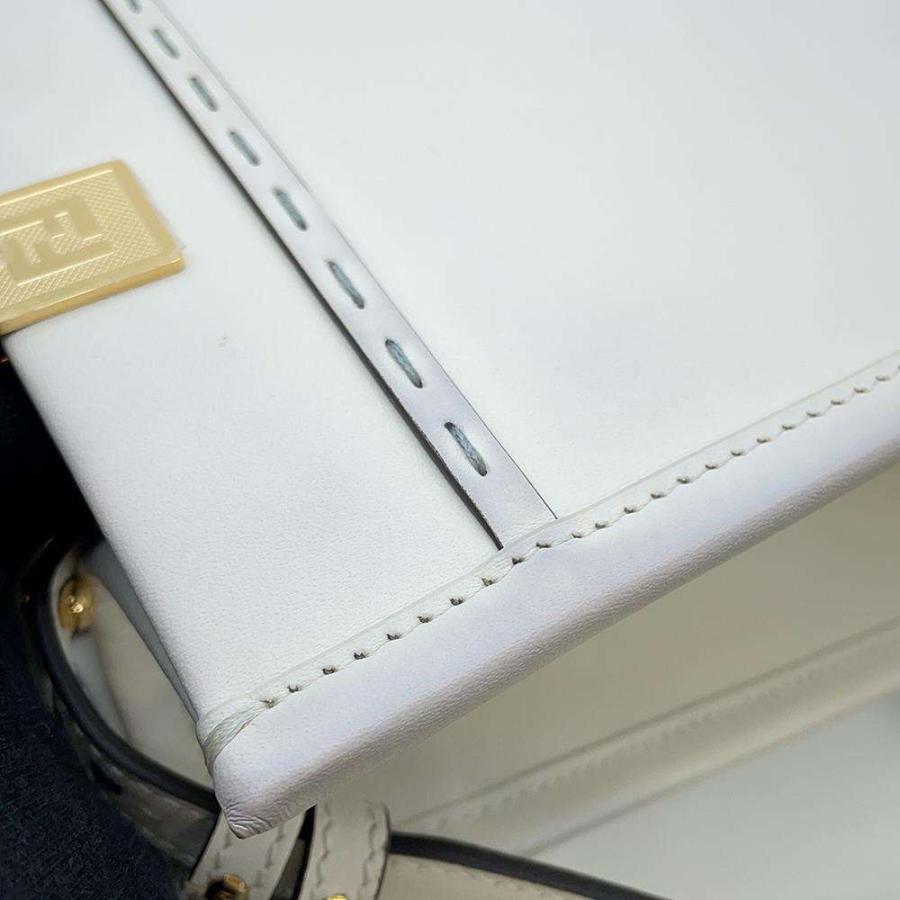 フェンディ ハンドバッグ サンシャイン スモール ロゴ レザー 8BH394 