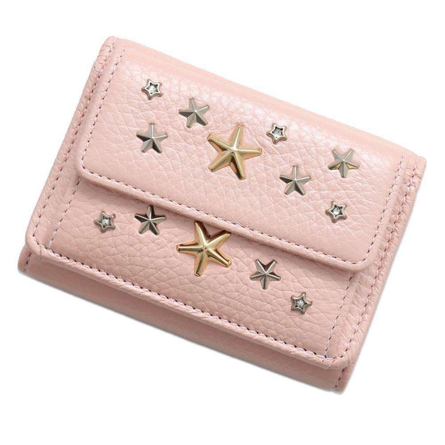 ジミーチュウ 三つ折り財布 スタースタッズコンパクトウォレット