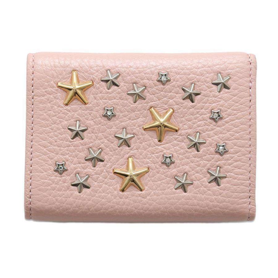 ジミーチュウ 三つ折り財布 スタースタッズコンパクトウォレット