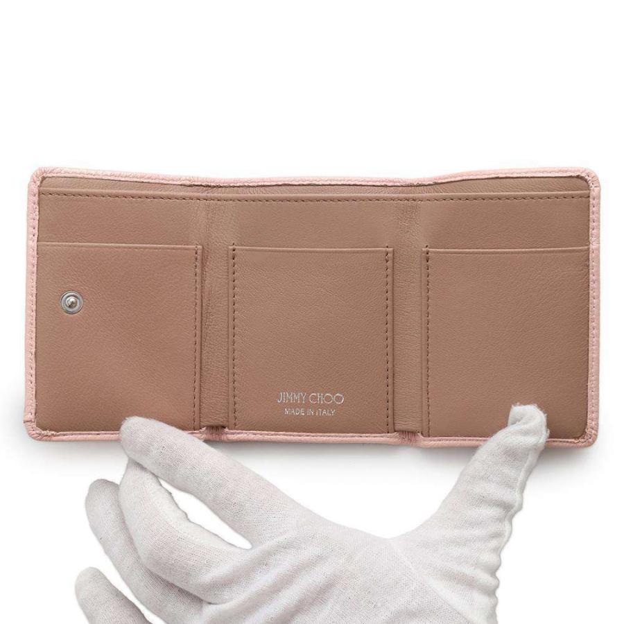 ジミーチュウ 三つ折り財布 スタースタッズコンパクトウォレット