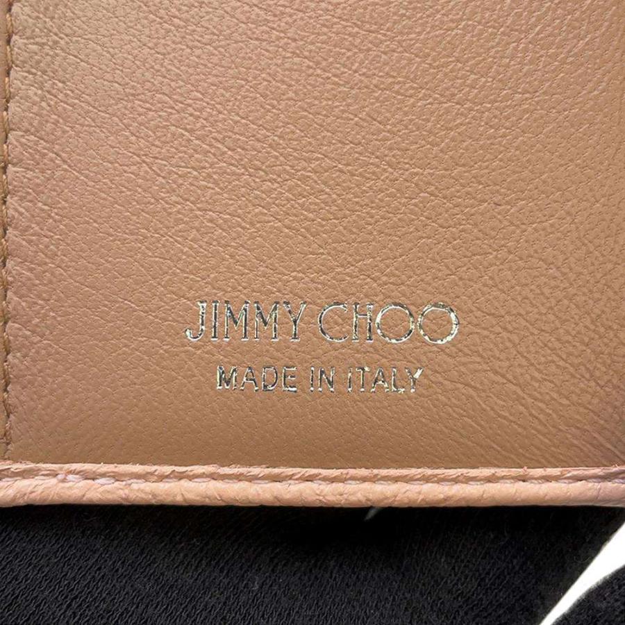 ジミーチュウ 三つ折り財布 スタースタッズコンパクトウォレット