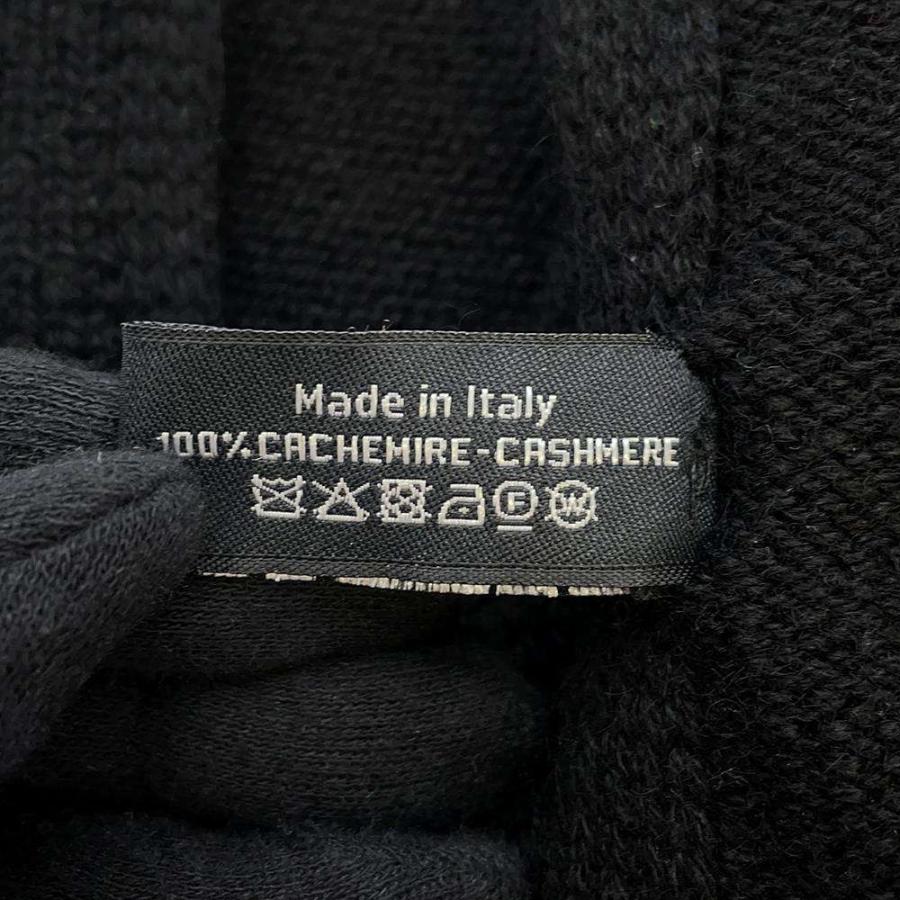 シャネル マフラー ロゴ ココマーク カシミヤ CHANEL ストール 黒