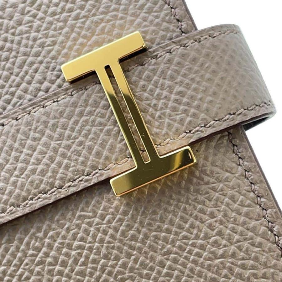 エルメス 長財布 ベアンスフレ エタン/ゴールド金具 エプソン D刻印