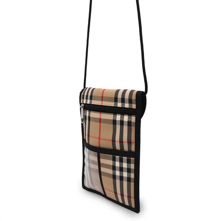 美品✨BURBERRY アクセサリーポーチ ノバチェック ワンショル バーバリー ノバチェック フラップ アクセサリーポーチ ワンショルダー