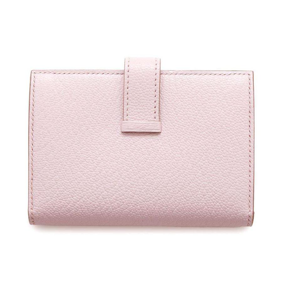 エルメス カードケース ベアン ミニ モーヴペール/シルバー金具 
